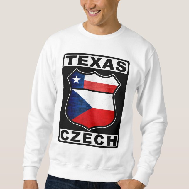 Tschechischer Amerikaner Texas Sweatshirt (Vorderseite)