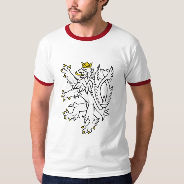 Tschechischer Bohemischer Löwe-T - Shirt (Vorderseite)