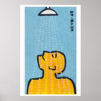 Tschechischer Streichholzschachtel-Kunstausdruck, Poster