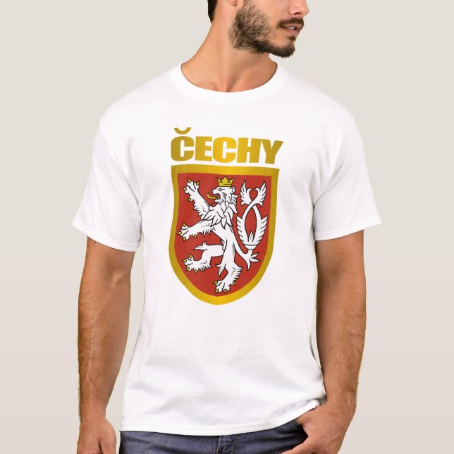 Tschechisches (böhmisches) Wappen-Shirt T-Shirt (Vorderseite)