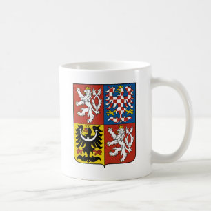 tschechisches Emblem Kaffeetasse