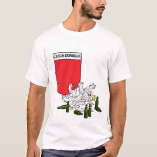 Tschechisches Emblem mit Löwe T-Shirt