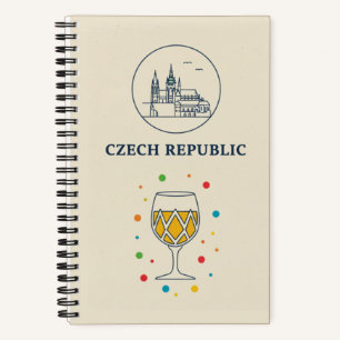 Tschechisches Kulturerbe & Foto von der Prager Bur Notizbuch