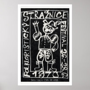 Tschechisches Kulturfestival 1970 - Matchbox-Druck Poster