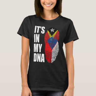 Tschechisches und timorisches DNA-Flaggengebiet T-Shirt