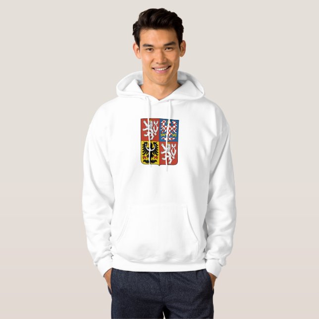 Tschechisches Wappen Hoodie (Vorne ganz)