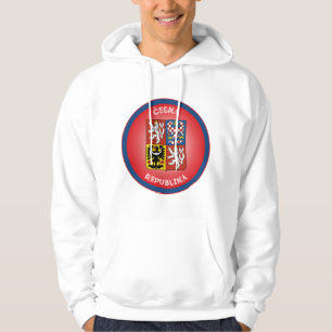 Tschechisches Wappen Kreisform Hoodie