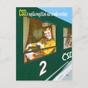 Tschechoslowakei für alle Jahreszeiten, Reisen in  Postkarte