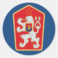 Tschechoslowakei - Wappen-Aufkleber (1960-1990).