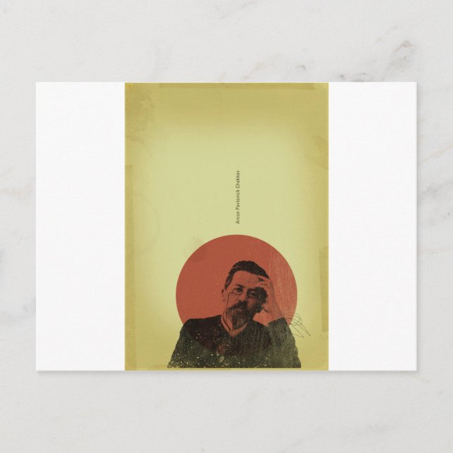 Tschechow Postkarte (Vorderseite)
