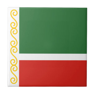 Tschetschenien-Flagge Fliese