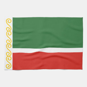 Tschetschenien-Flagge Geschirrtuch