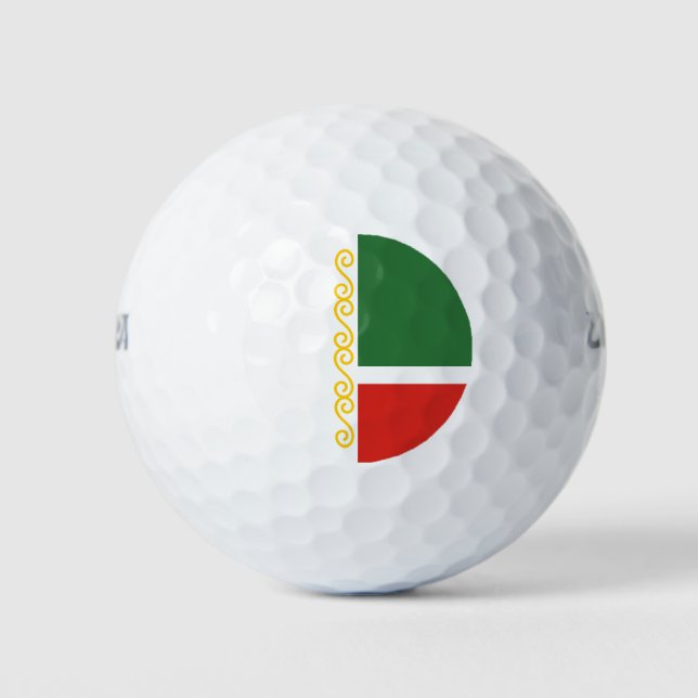 Tschetschenien-Flagge Golfball (Vorderseite)