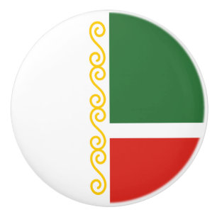 Tschetschenien-Flagge Keramikknauf