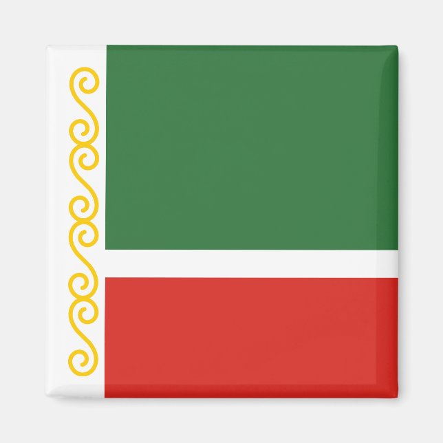 Tschetschenien-Flagge Magnet (Vorne)