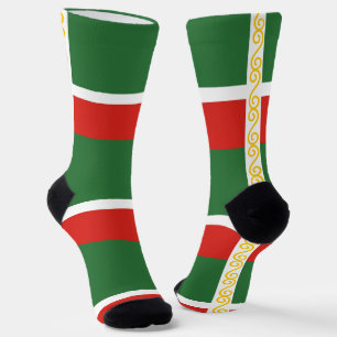Tschetschenien-Flagge Socken