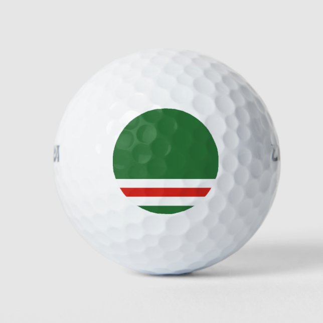Tschetschenische Flagge Golfball (Vorderseite)