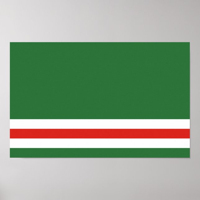 Tschetschenische Flagge Poster (Vorne)
