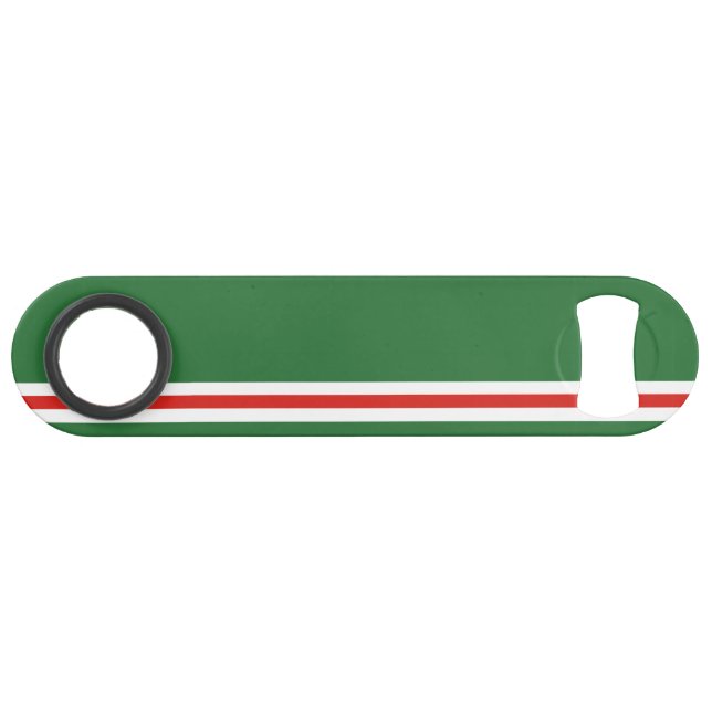 Tschetschenische Flagge Speed Flaschenöffner (Vorderseite (Horizontal))