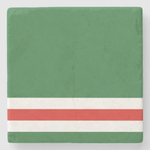 Tschetschenische Flagge Steinuntersetzer