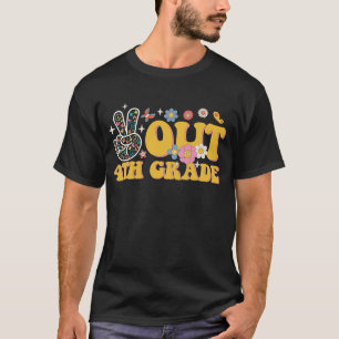 Tschüss 4. Klasse Groovy letzter Schultag T-Shirt