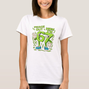 Tschüss 6, jetzt bin ich 7 Lustiger Meme für Junge T-Shirt
