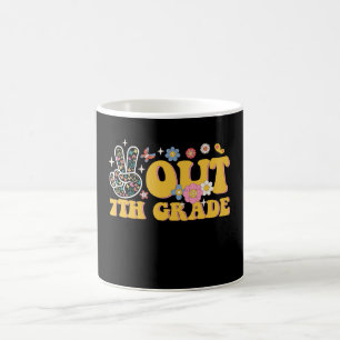 Tschüss 7. Klasse Groovy Letzter Schultag Kaffeetasse