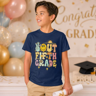 Tschüss Abschlussklasse 2026 Bunte Kinder Graduier T-Shirt