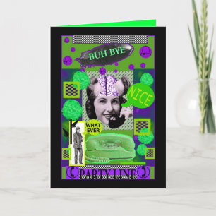 TSCHÜSS BRAINLADY KARTEN-BUH KARTE