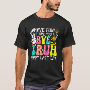 Tschüss Bruder Glücklicher letzter Schultag Jungen T-Shirt