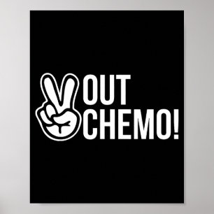 Tschüss Chemo Lustiger Krebs Chemo Brustkrebs A Poster
