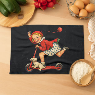 Tschüss Cuntaroos Lustige Sarkastische Retro-Humor Geschirrtuch