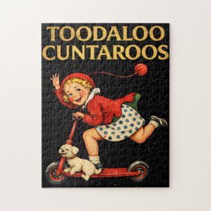 Tschüss Cuntaroos Lustiger Sarkastischer Retro-Hum Puzzle