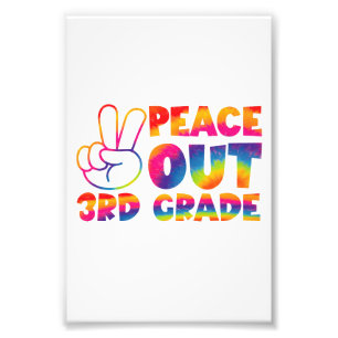 Tschüss dritte Klasse Tie-Dye letzter Tag 3. Klass Fotodruck