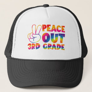 Tschüss dritte Klasse Tie-Dye letzter Tag 3. Klass Truckerkappe