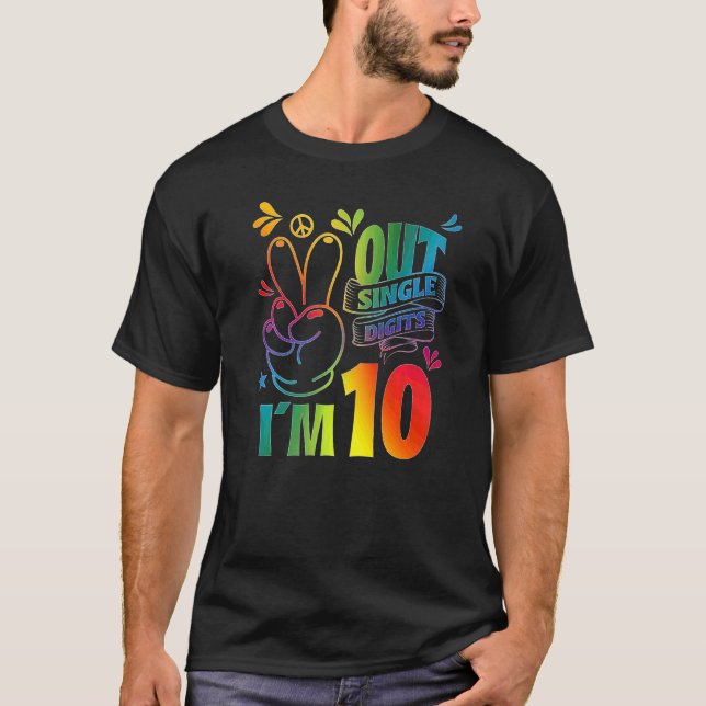 Tschüss einstellige Zahlen, ich bin 10 T-Shirt (Vorderseite)