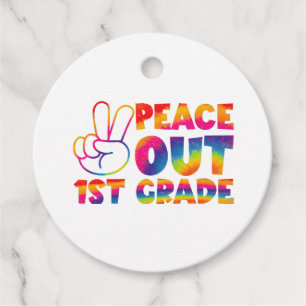Tschüss Erste Klasse Tie-Dye Letzter Tag 1. Klasse Geschenkanhänger