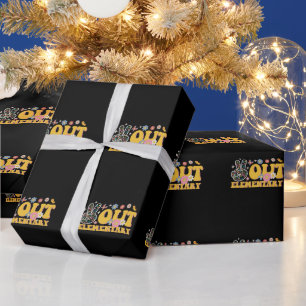 Tschüss Grundschule, cooler letzter Schultag Geschenkpapier