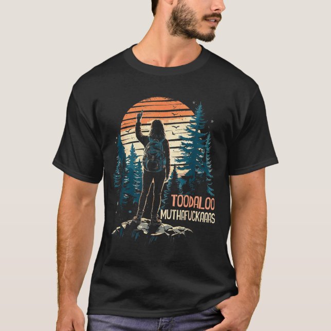 Tschüss muthafuckaaas lustiger Wanderberg T-Shirt (Vorderseite)