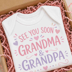 Tschüss Oma Opa Babymitwachsanzug Baby Strampler