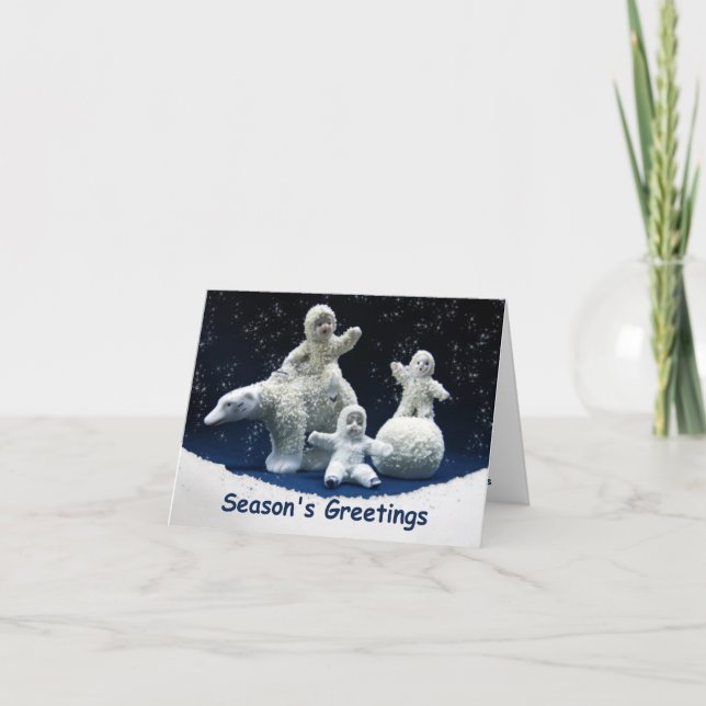 Tschüss Schneebabys Karte (Vorderseite)