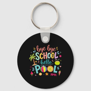 Tschüss Schule Hallo Schwimmbad Mittagessen Damen Schlüsselanhänger