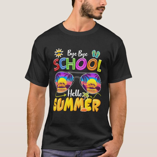 Tschüss Schule, hallo Sommer T-Shirt (Vorderseite)