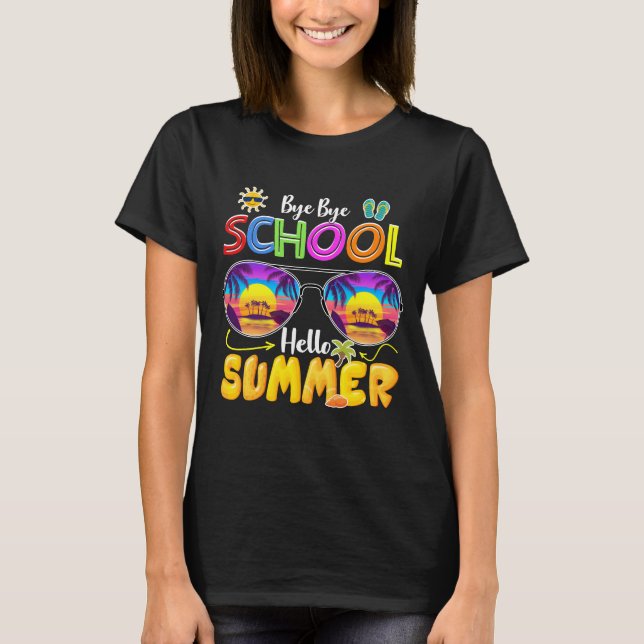 Tschüss Schule, Hallo Sommer T-Shirt (Vorderseite)