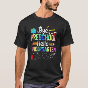 Tschüss Vorschule Hallo Kindergarten Tie Dye Lehre T-Shirt