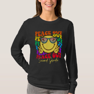 Tschüss Zweite Klasse Abschluss-Shirt Kind Lächeln T-Shirt