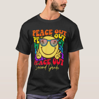 Tschüss Zweite Klasse Abschluss-Shirt Kind lächelt T-Shirt