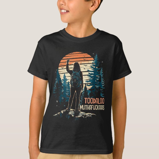 Tschüsschen Muthafuckaaas lustiger Wanderberg T-Shirt (Vorderseite)