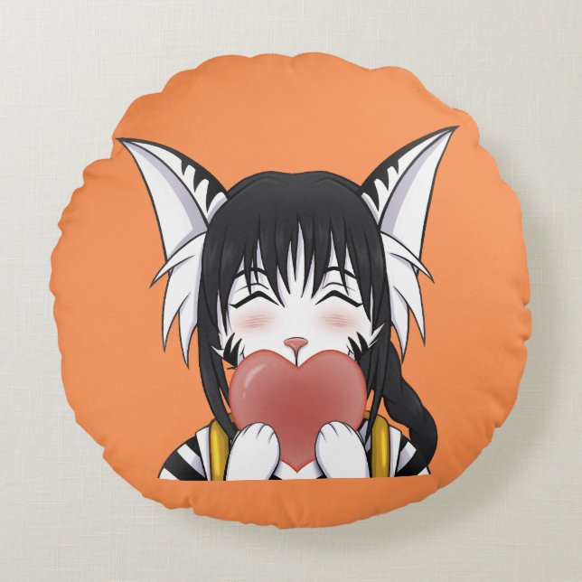 TSDS Agar-Liebe Rundes Kissen (Vorderseite)