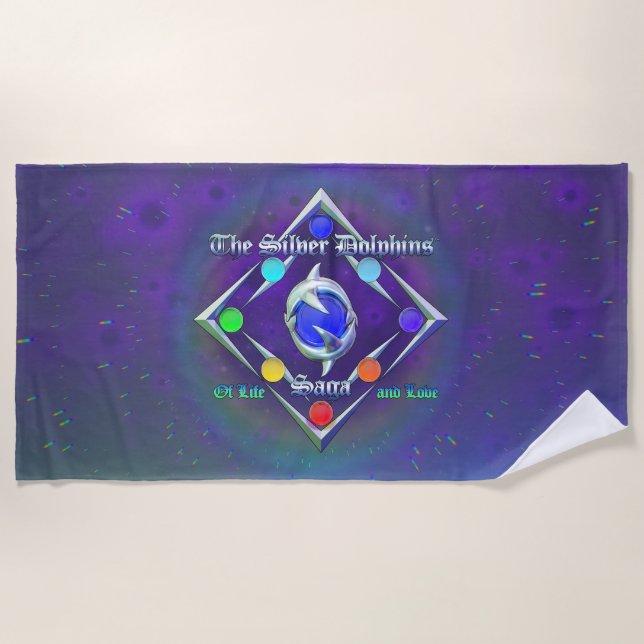 TSDS: Aus Leben und Liebe Logo blau und grün Strandtuch (Vorderseite)